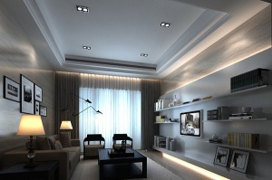 现代时尚客厅家装模型