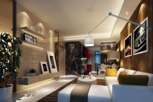 时尚客厅3D家装模型设计
