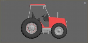 现代拖拉机3D模型