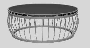 创意圆形茶几桌3D模型