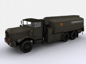 军用卡车3D模型设计