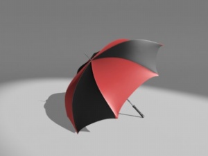 雨伞3D模型设计