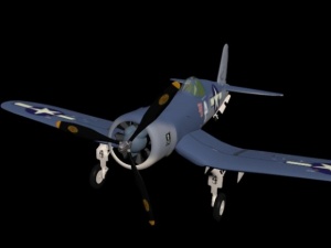 战斗机3D模型设计
