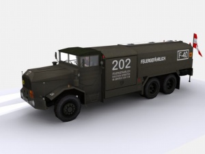 军用卡车3D模型设计