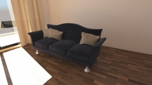 家居布艺沙发模型设计