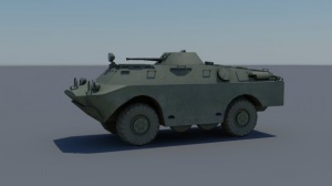 装甲侦察车3D模型