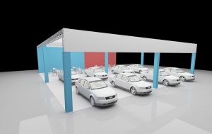 汽车展厅3D模型设计