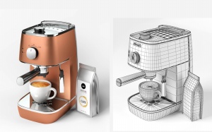咖啡机3D模型设计