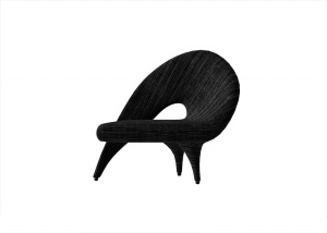 黑色创意椅子3D模型