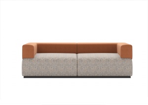 拼色长型沙发模型设计