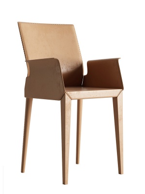 木质餐椅3D模型