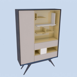 3D立柜家具模型设计