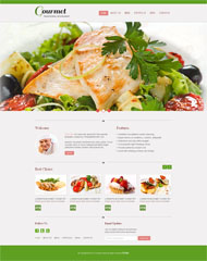 绿色美食Html5网站模板
