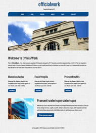 蓝色布局博客网站CSS3模板