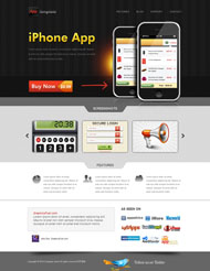 iphone app企业官网模板