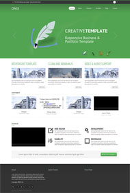 企业产品展示CSS3绿色模板