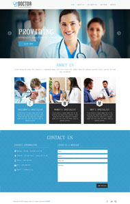 医疗行业HTML5网站模板