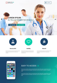 医疗行业企业网站模板