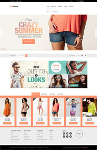 女性服装销售网站模板