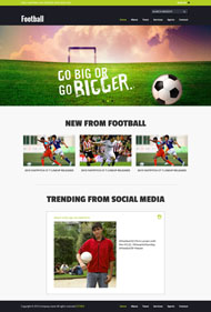 足球运动协会网站模板