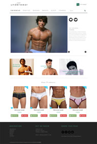男士内裤品牌网站模板