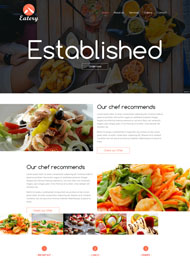 特色菜品美食网站模板
