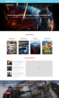 游戏机销售公司网站模板