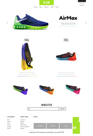 足球运动鞋商城网站模板