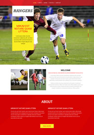 体育竞技足球网站模板