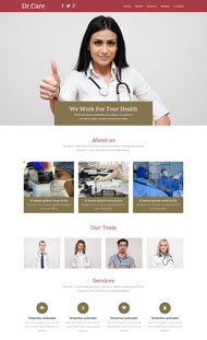 医疗机构官网网站模板