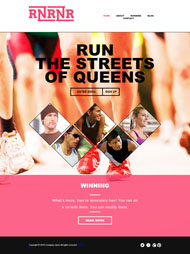 跑步运动主题网站模板