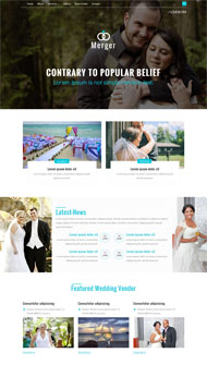 婚礼策划工作室网站模板