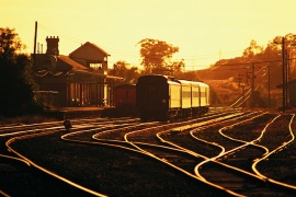 铁路运输PPT背景图片下载