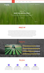 HTML5绿色农业网站模板