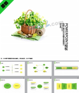 花艺技能培训PPT模板下载