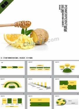 健康保健养生PPT模板下载