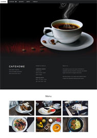 咖啡西点美食企业网站模板