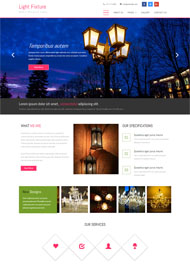 照明灯具企业HTML5模板
