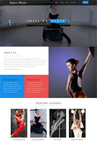 舞蹈艺术培训网站模板