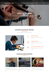 电工维修修理HTML5模板