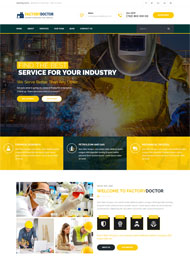 工业制造业门户网站模板