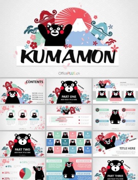 超萌可爱有趣ppt模板下载