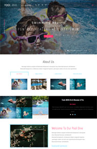 儿童游泳乐园网站模板