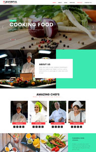 单页响应式美食网站模板