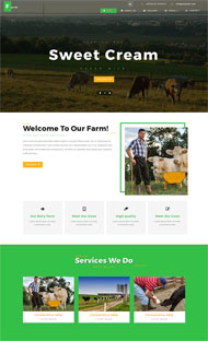 绿色宽屏农业网站模板