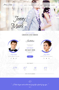精美响应式婚礼网站模板