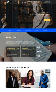 在线企业法律服务网站模板