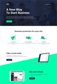 扁平化宽屏HTML5模板