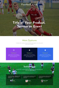 足球竞技俱乐部网站模板
