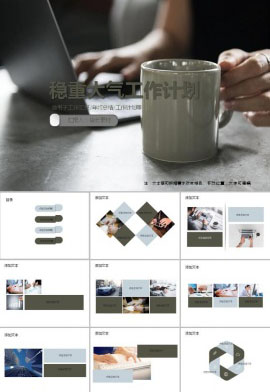 稳重大气工作计划ppt模板